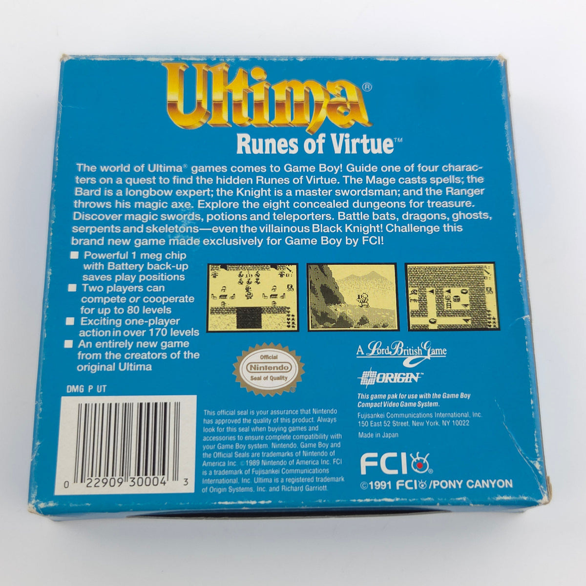 Game Boy Spiel – Ultima Runes of Virtue (OVP NTSC-U/C)