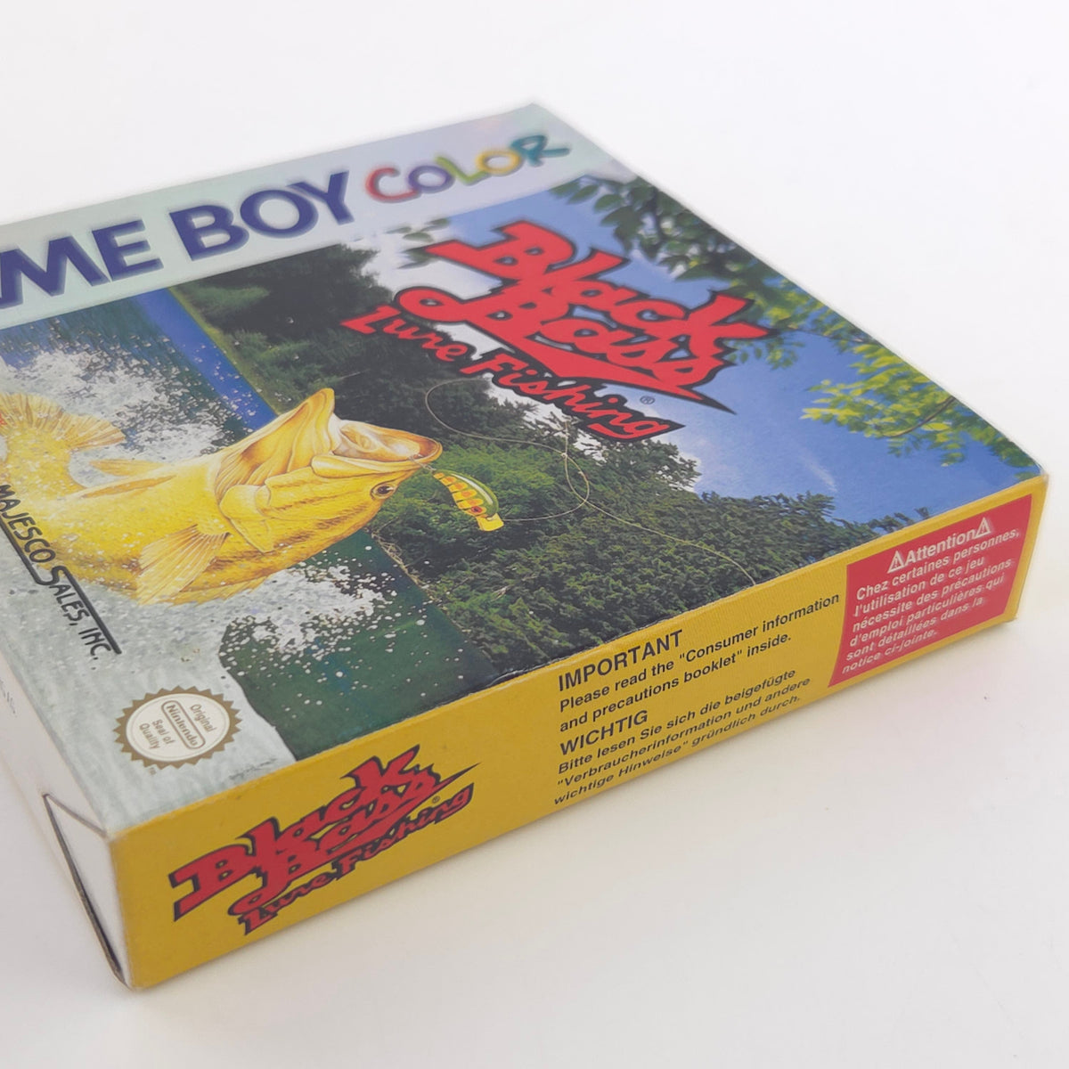 Game Boy Color Spiel Black Bass Lure Fishing OVP PAL EUR