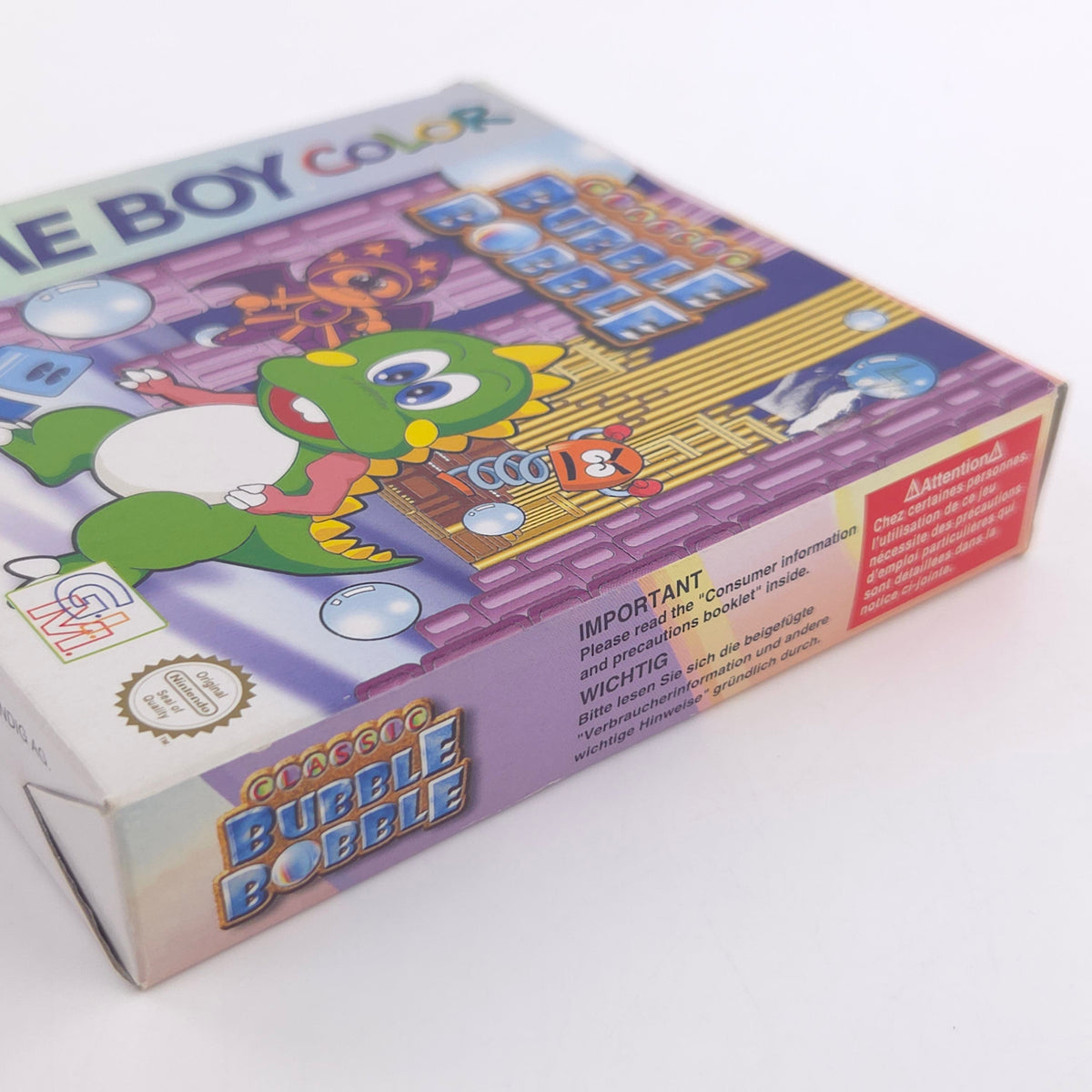 Game Boy Color Spiel Bubble Bobble GBC OVP PAL EUR