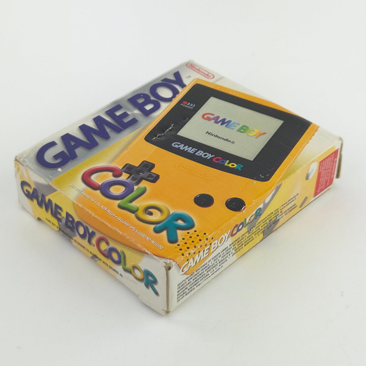 Nintendo Game Boy Color Konsole Gelb CGB 001 OVP PAL EUR