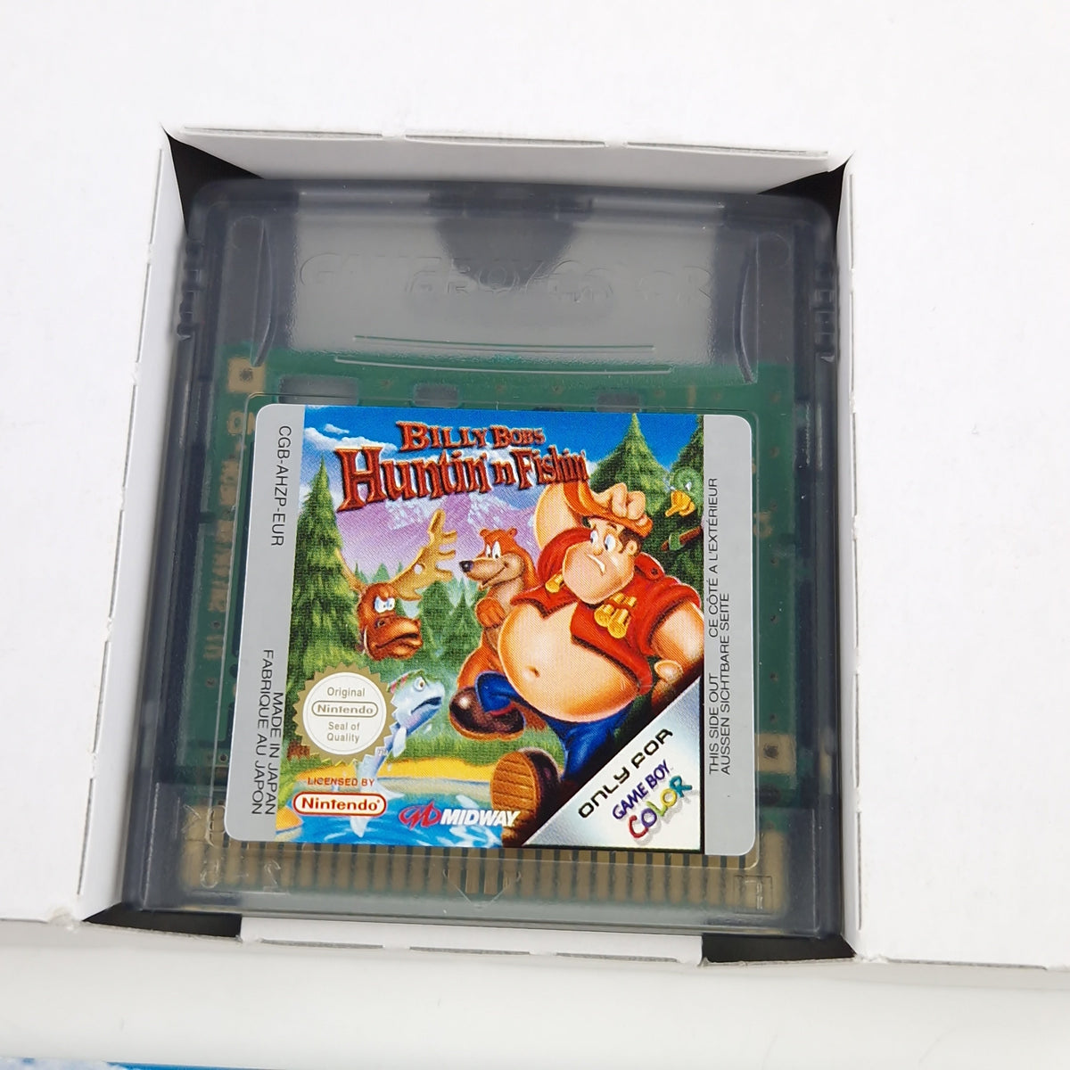 Game Boy Color Spiel – Billy Bobs Huntin n Fishin OVP PAL