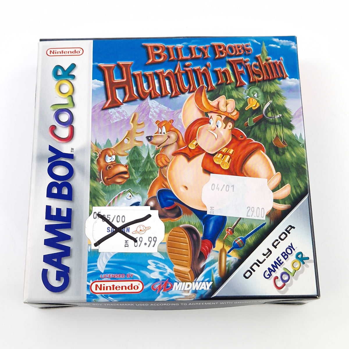 Game Boy Color Spiel – Billy Bobs Huntin n Fishin OVP PAL