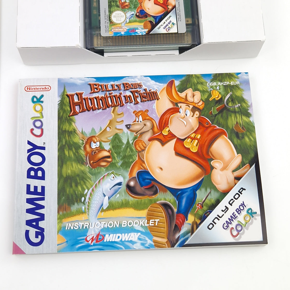 Game Boy Color Spiel – Billy Bobs Huntin n Fishin OVP PAL