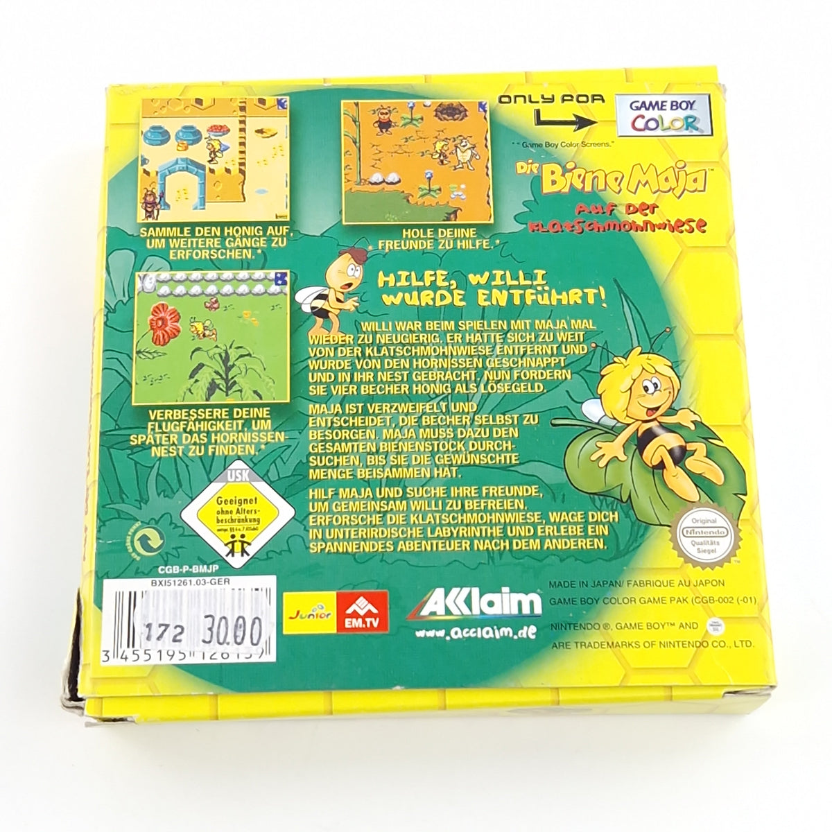 Game Boy Color Spiel – Die Biene Maja (OVP)