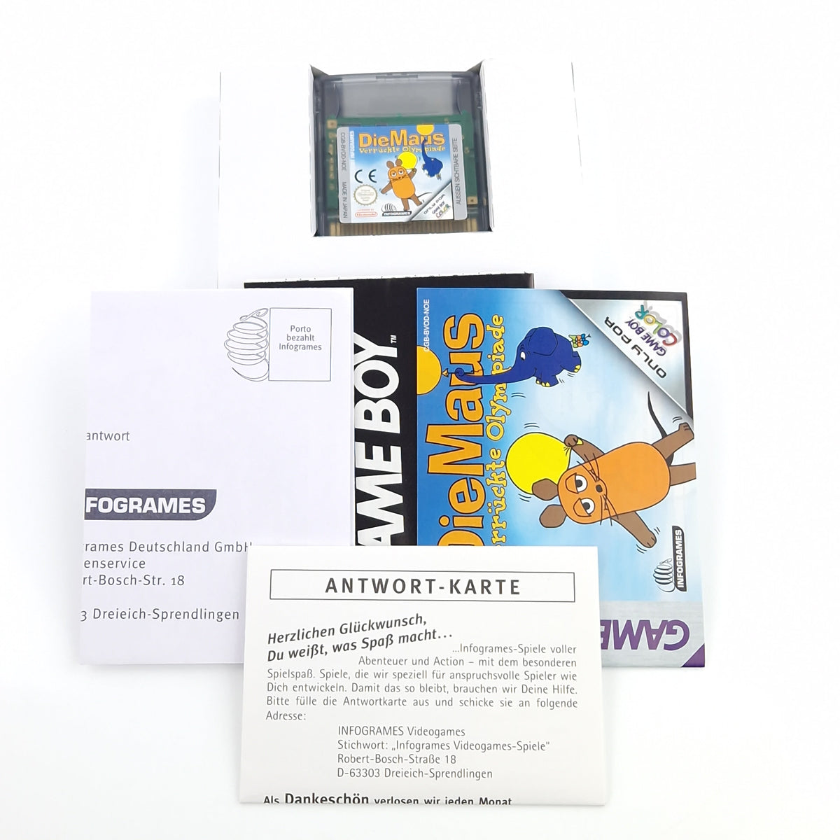 Nintendo Game Boy Color Spiel – Die Maus verrückte Olympiade OVP