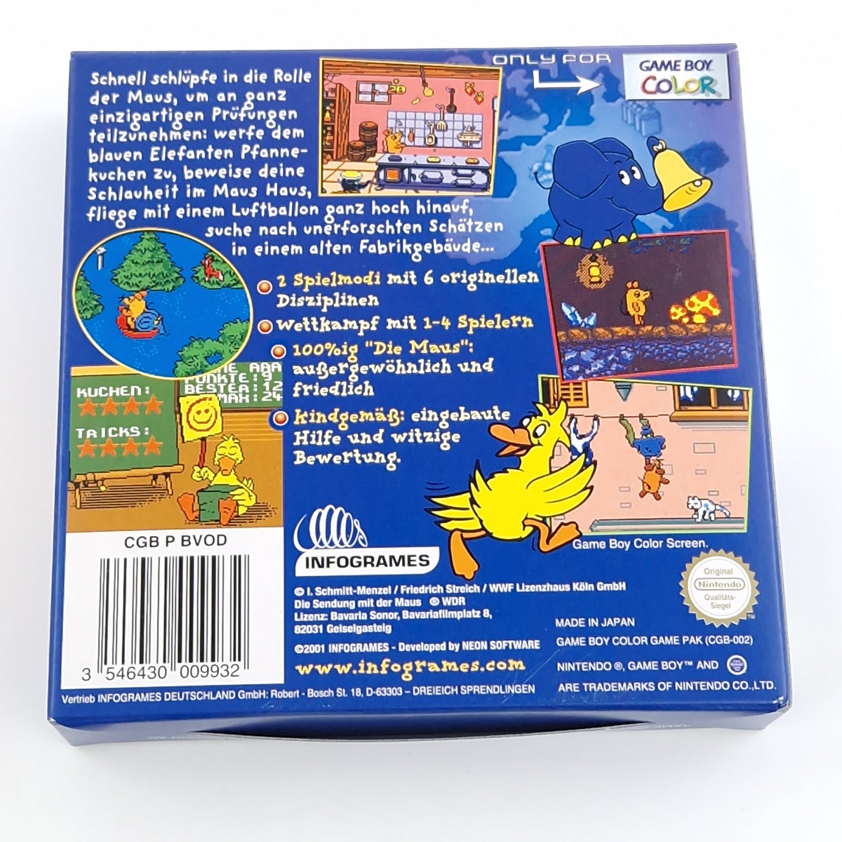 Nintendo Game Boy Color Spiel – Die Maus verrückte Olympiade OVP
