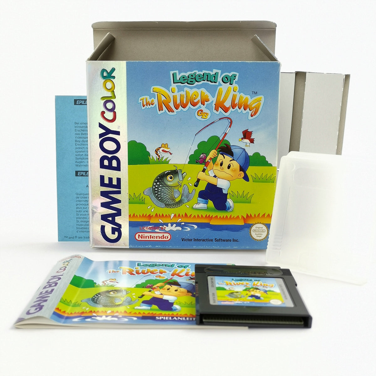Game Boy Color Spiel – Legend of the River King OVP PAL