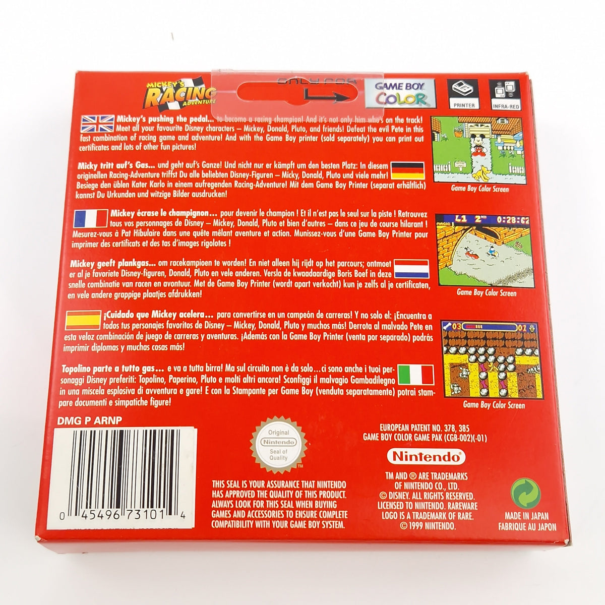 Game Boy Color Spiel – Mickeys Racing Adventure OVP
