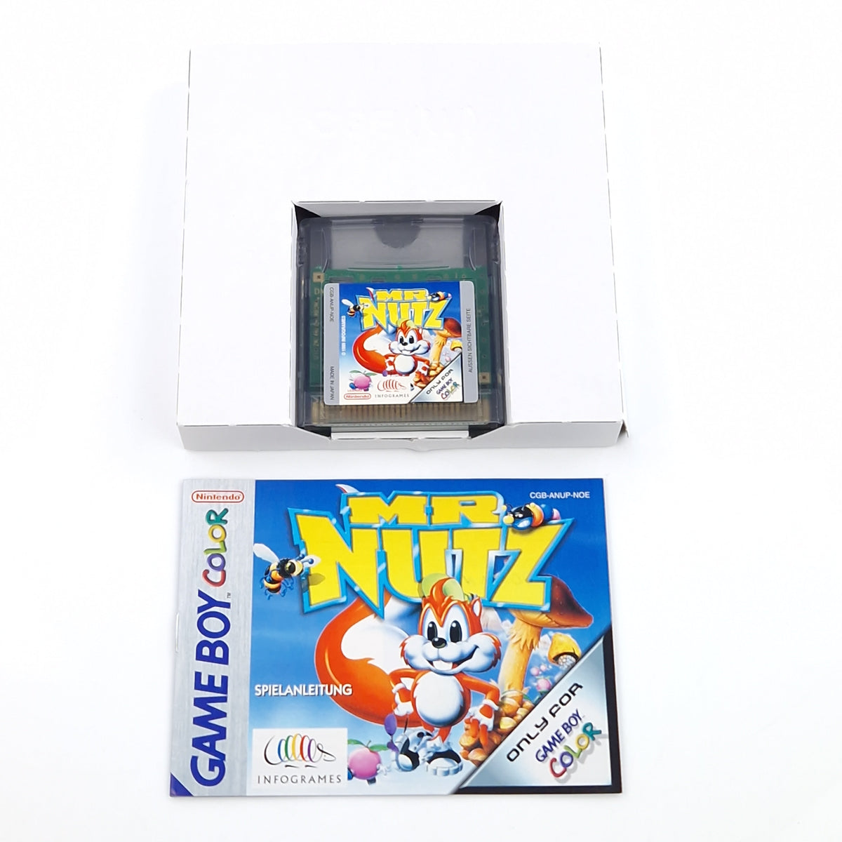 Nintendo Game Boy Color Spiel – Mr. Nutz Modul OVP PAL
