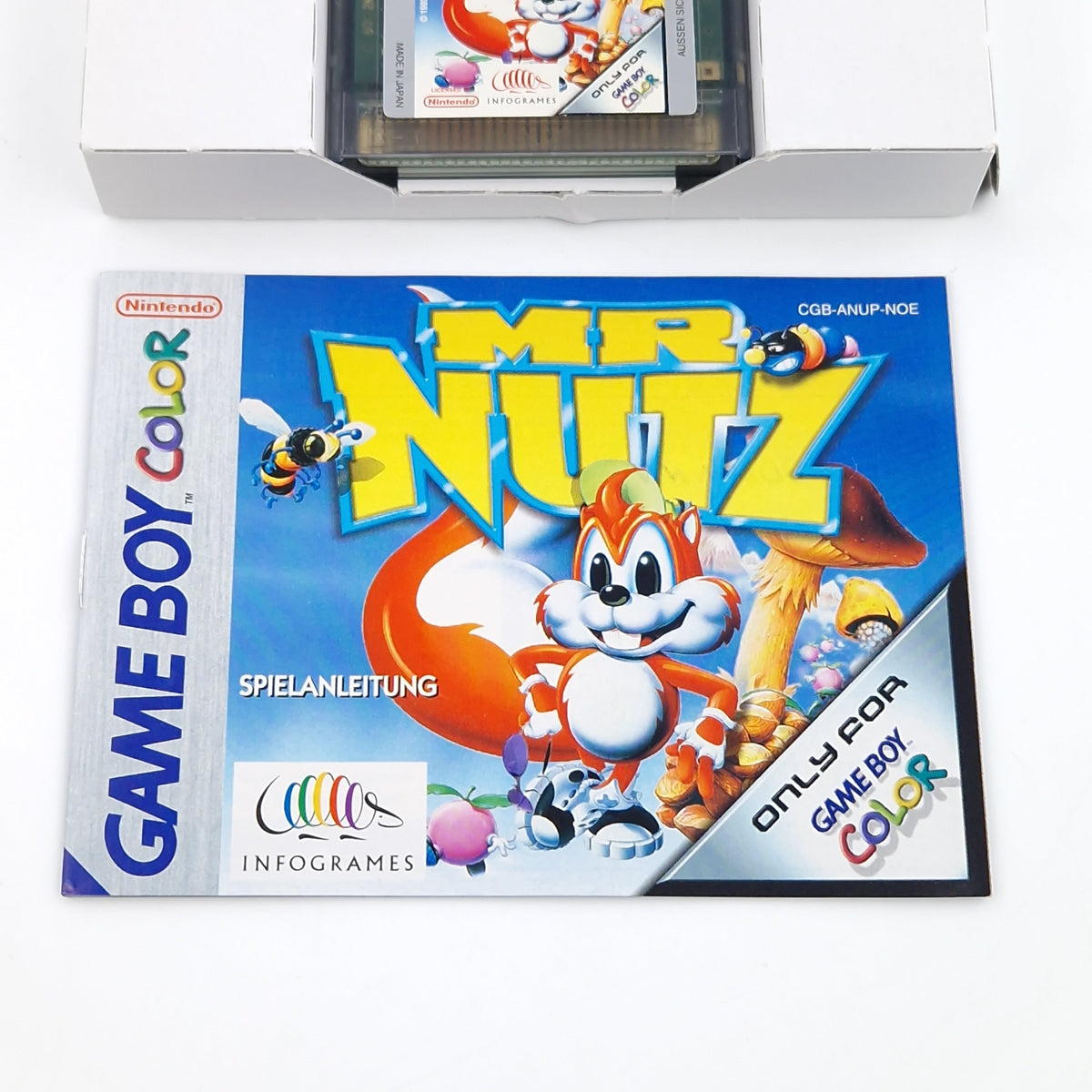 Nintendo Game Boy Color Spiel – Mr. Nutz Modul OVP PAL