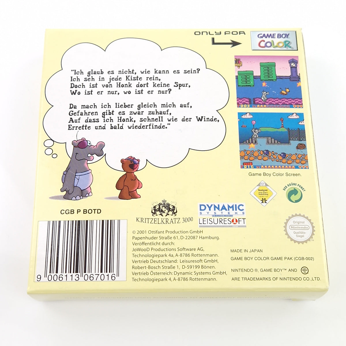 Game Boy Color Spiel – Ottifanten Kommando Störtebeker OVP PAL