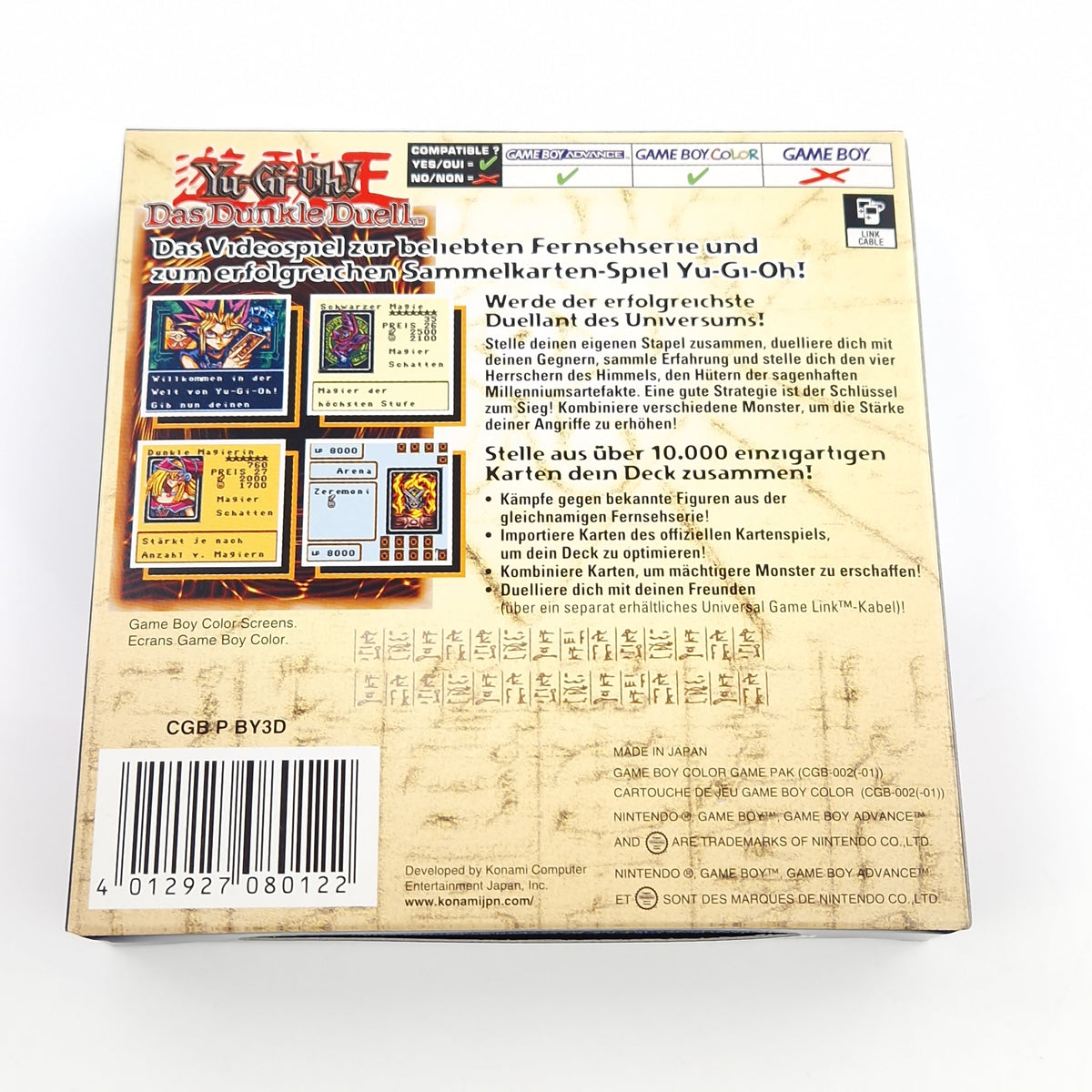 Nintendo Game Boy Color Spiel – Yu-Gi-Oh Das Dunkle Duell OVP