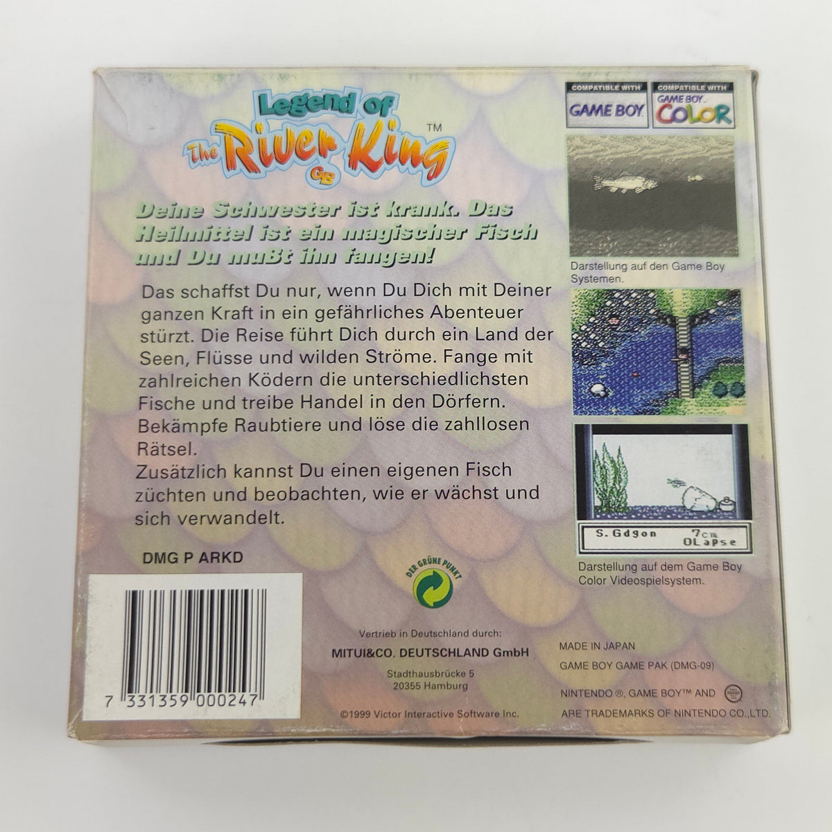 Game Boy Color Spiel Legend of River King GBC OVP PAL NOE