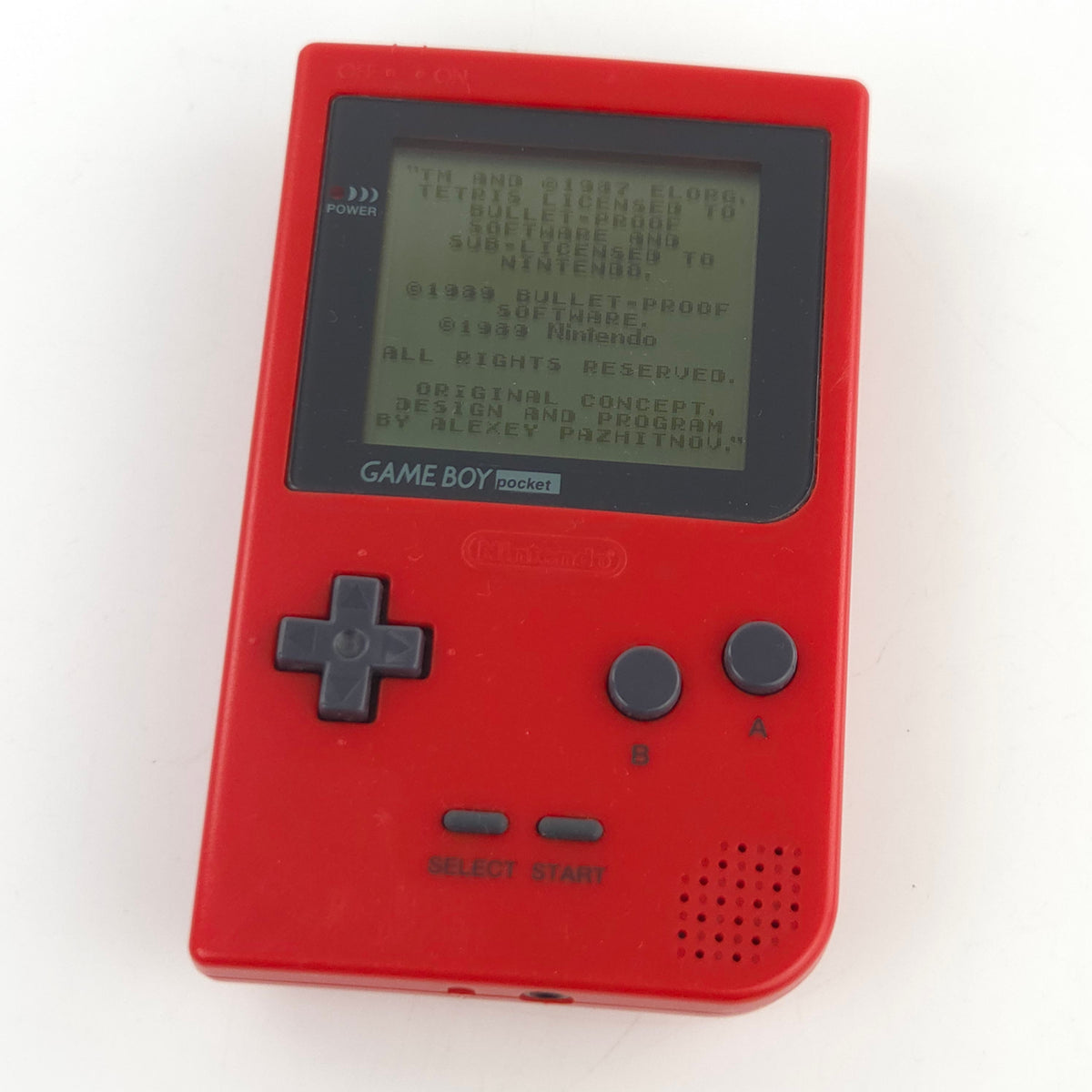 Nintendo Game Boy Pocket Konsole Rot MGB-001 Case Case