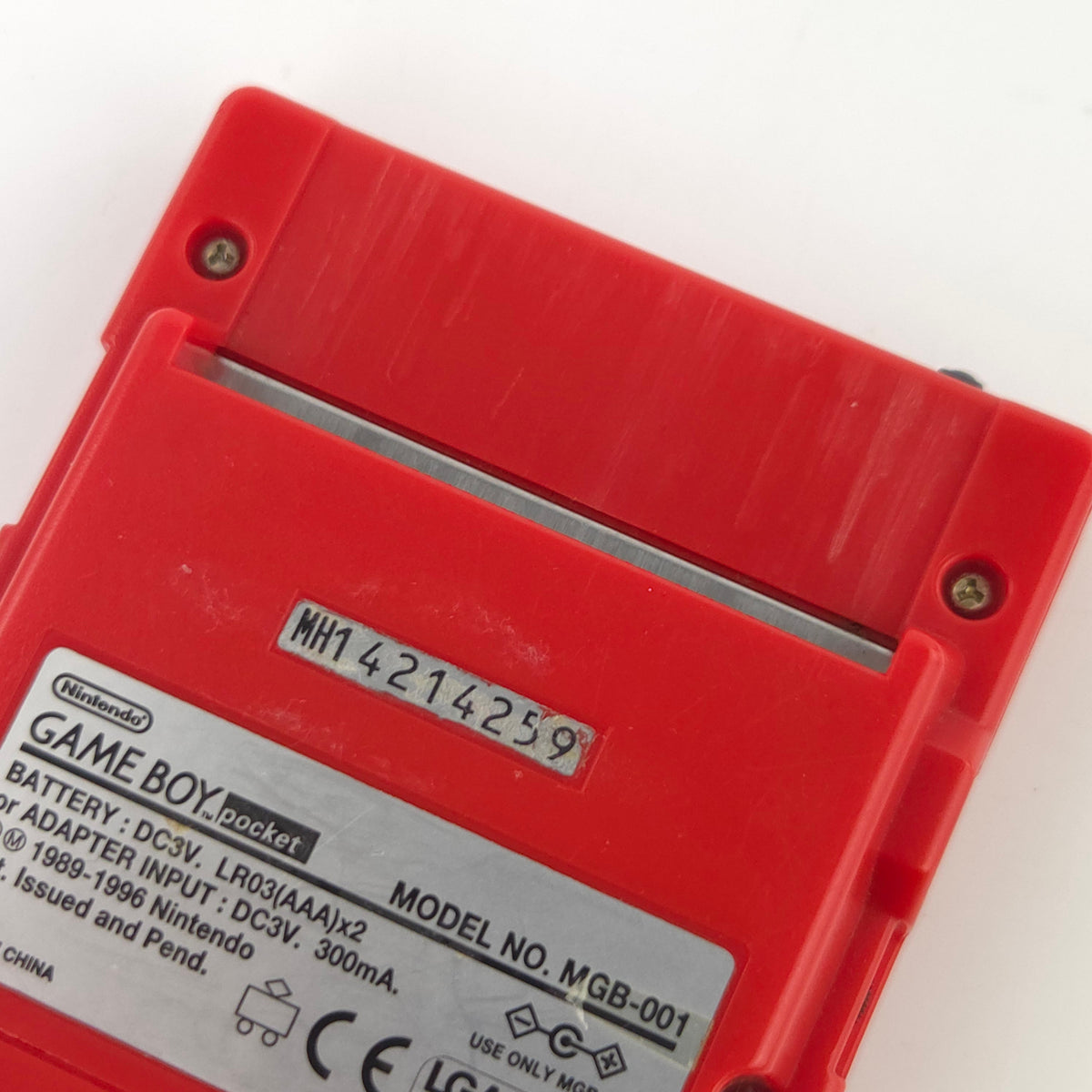 Nintendo Game Boy Pocket Konsole Rot MGB-001 Case Case