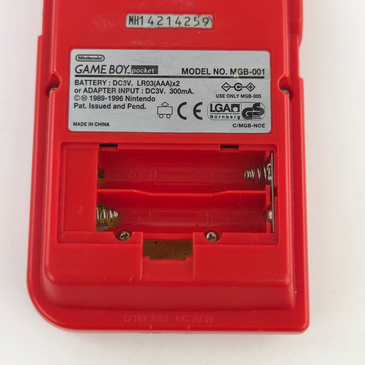 Nintendo Game Boy Pocket Konsole Rot MGB-001 Case Case