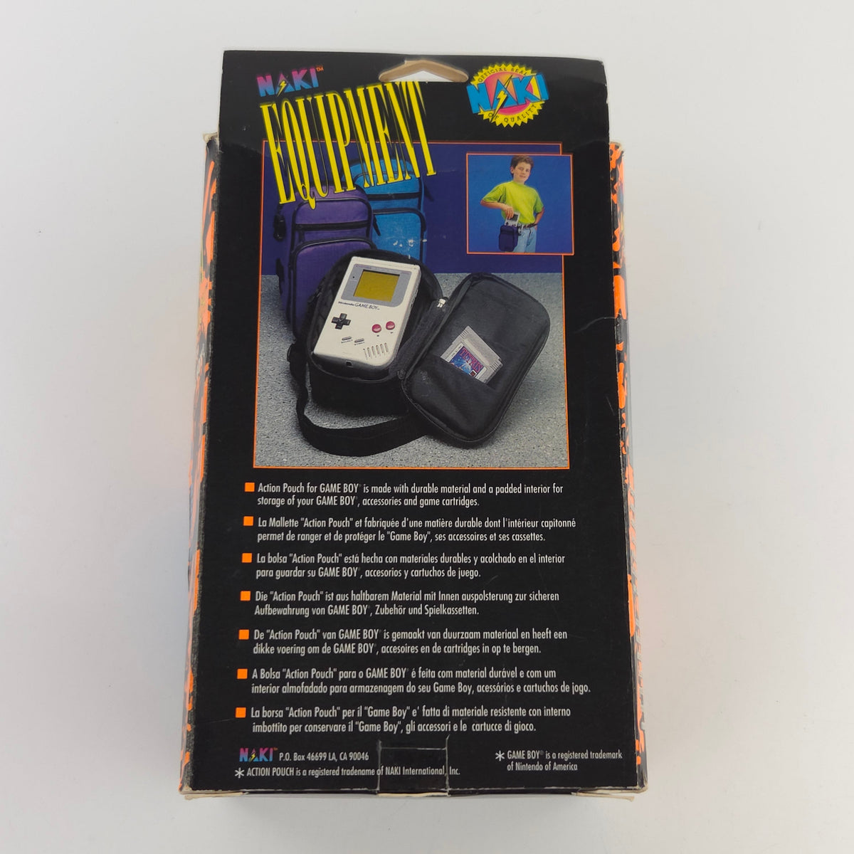 Nintendo Game Boy Zubehör NAKI Action Pouch Tasche OVP