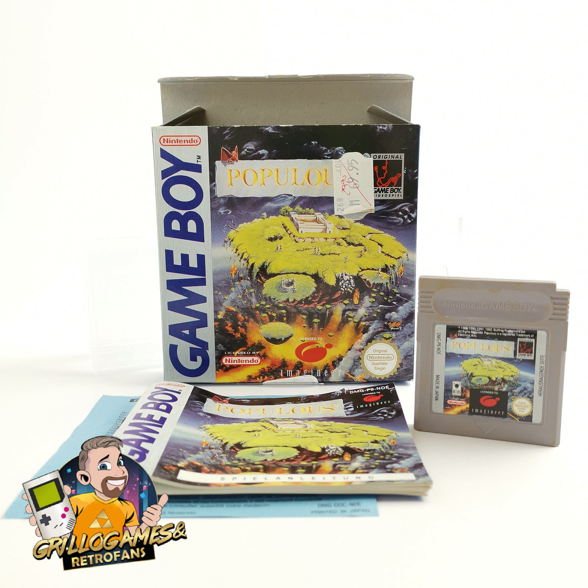 Nintendo Gameboy Classic Spiel Populous OVP PAL NOE