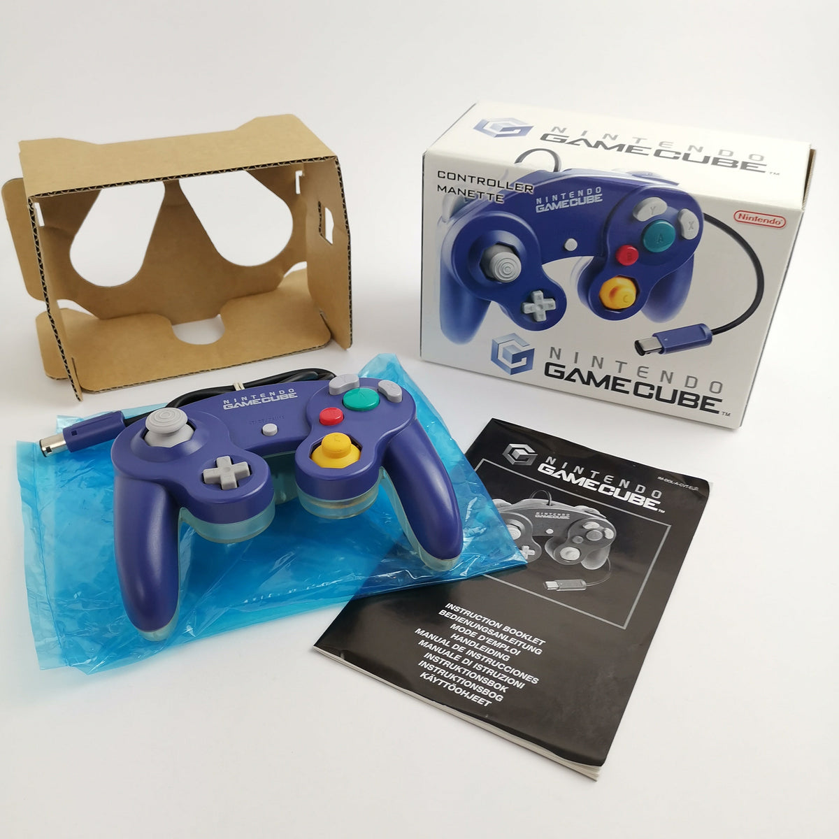 Nintendo Gamecube Controller Clear Purple OVP