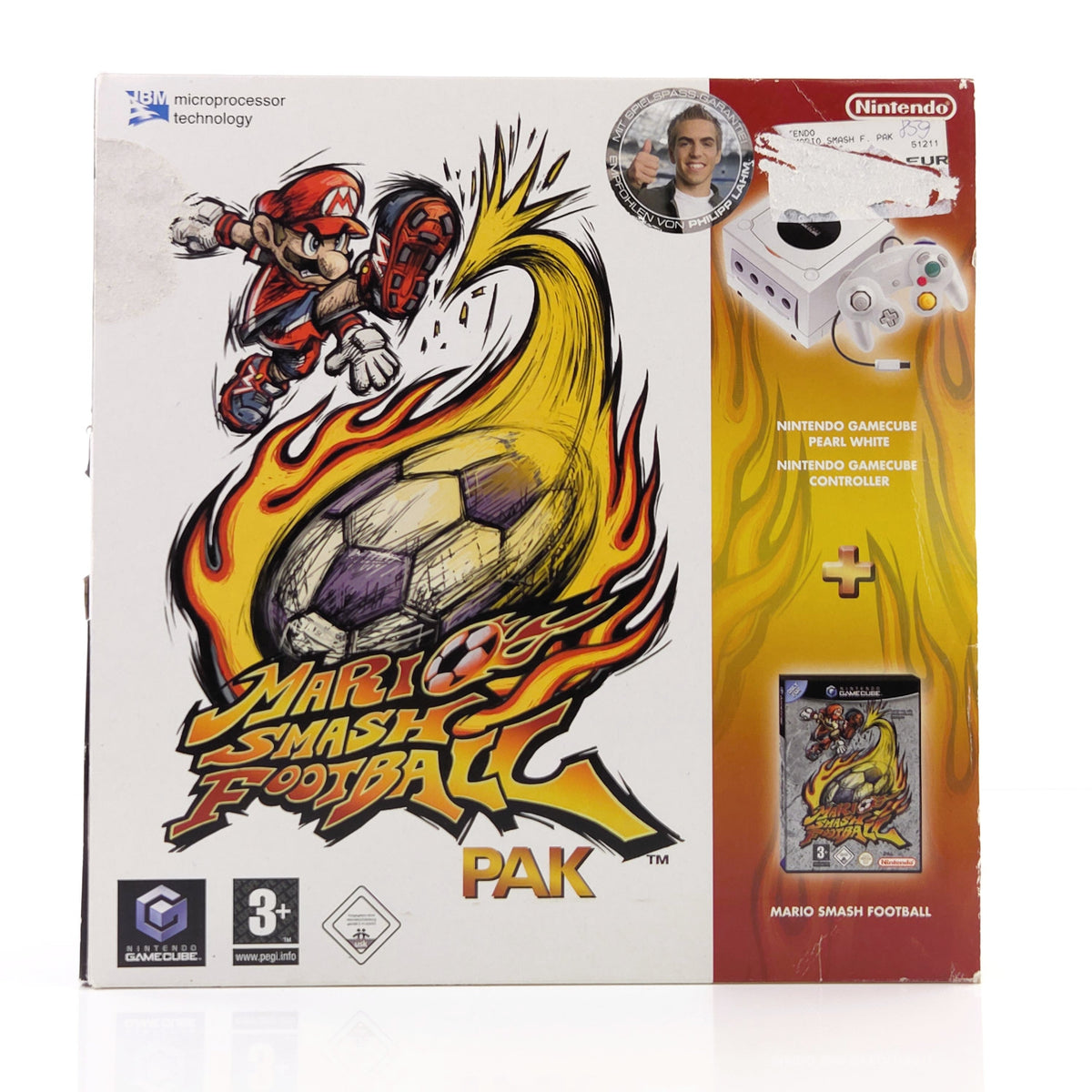 Nintendo Gamecube Konsole Mario Smash Football Pak OVP