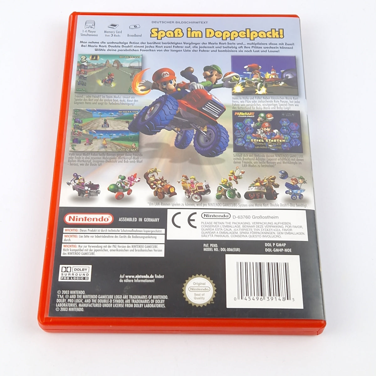 Nintendo Gamecube Spiel – Mario Kart Double Dash OVP PAL