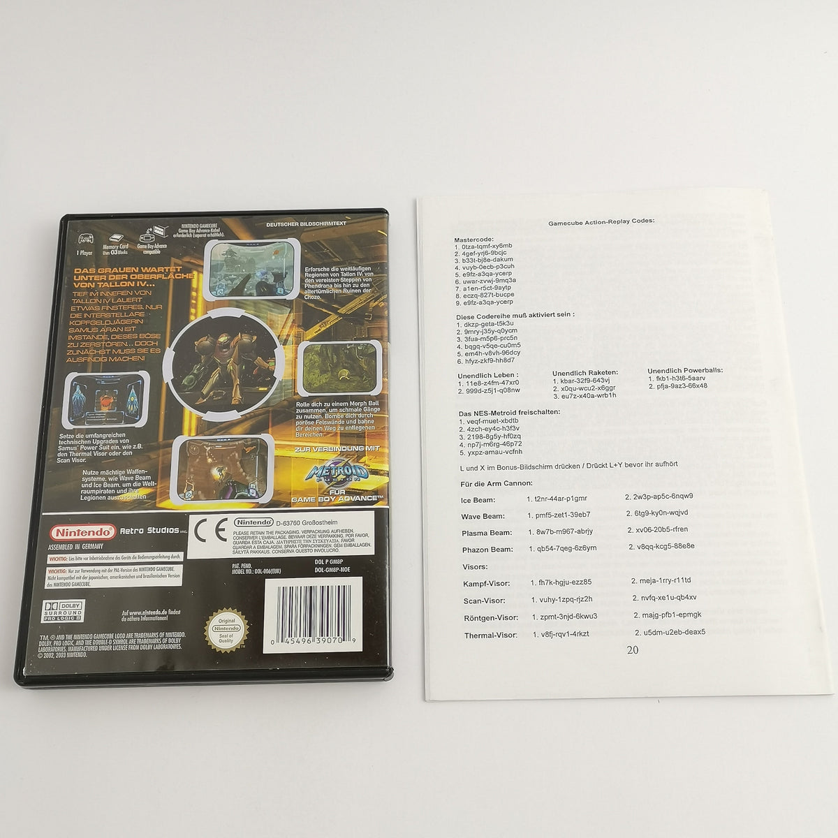 Nintendo Gamecube Spiel – Metroid Prime OVP PAL Lösungsheft