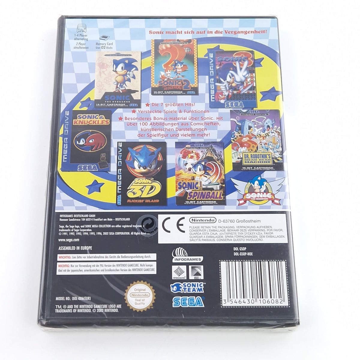 Nintendo Gamecube Spiel – Sonic Mega Collection Neu PAL