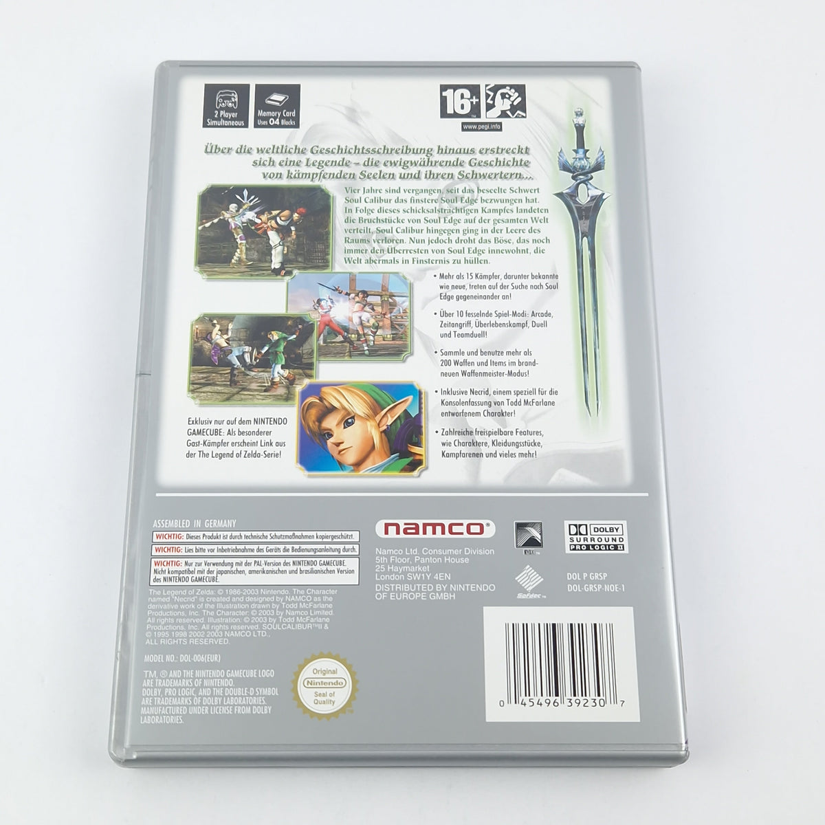 Nintendo Gamecube Spiel – Soul Calibur II OVP PAL GC