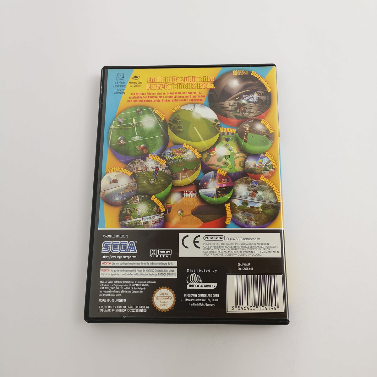 Nintendo Gamecube Spiel – Super Monkey Ball 2 (OVP PAL)