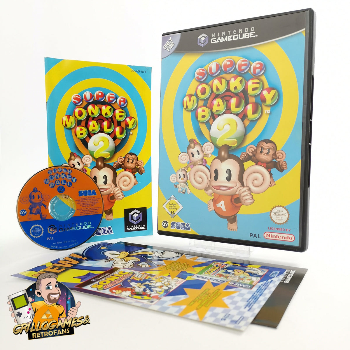Nintendo Gamecube Spiel – Super Monkey Ball 2 (OVP PAL)