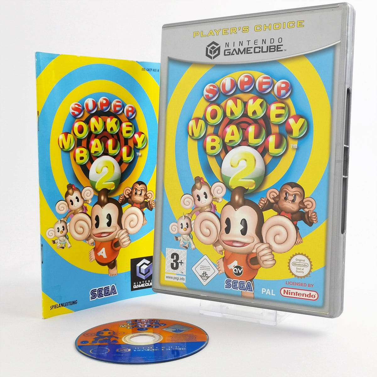 Nintendo Gamecube Spiel – Super Monkey Ball 2 Players Choice