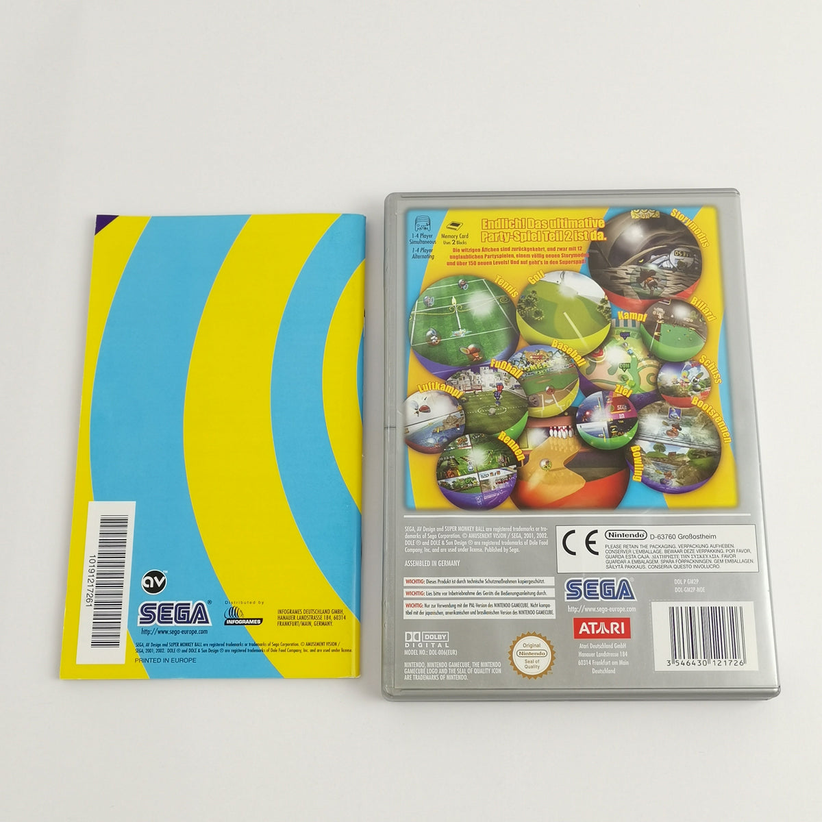 Nintendo Gamecube Spiel – Super Monkey Ball 2 Players Choice