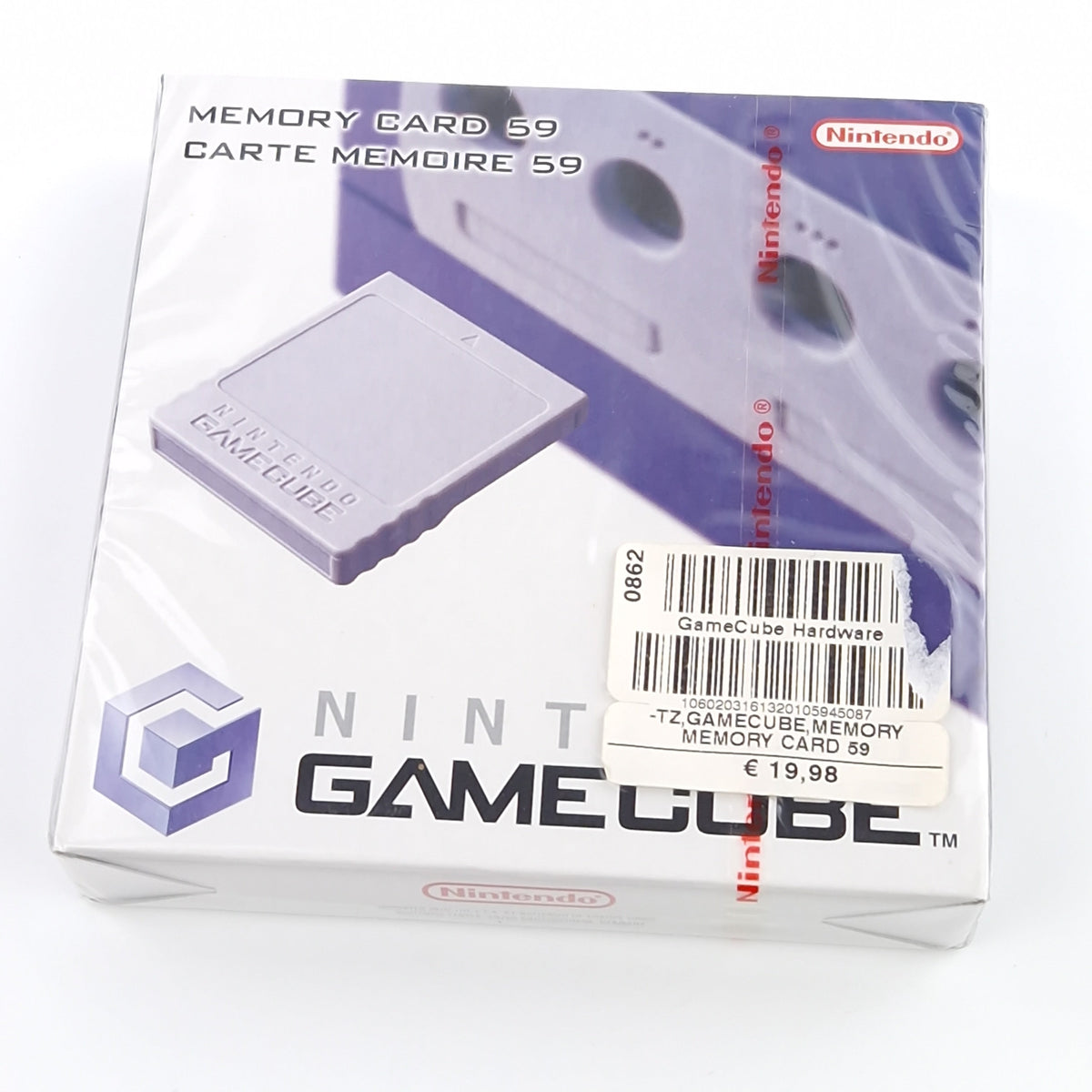 Nintendo Gamecube Original Speicherkarte Memory Card Grau Neu