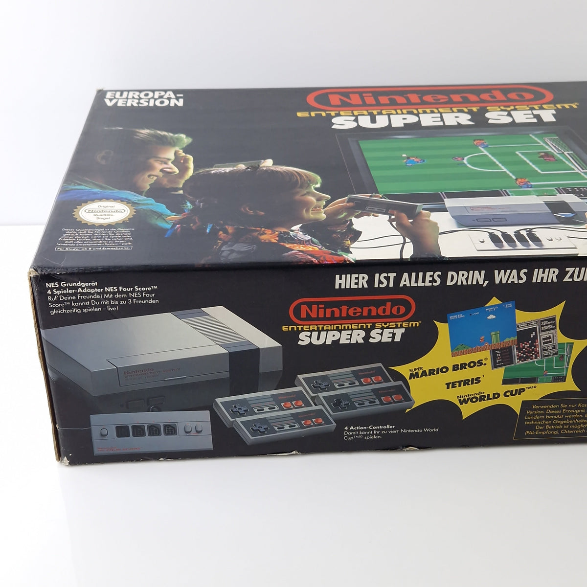 Nintendo NES Konsole Super Set 4 Player Bundle OVP PAL