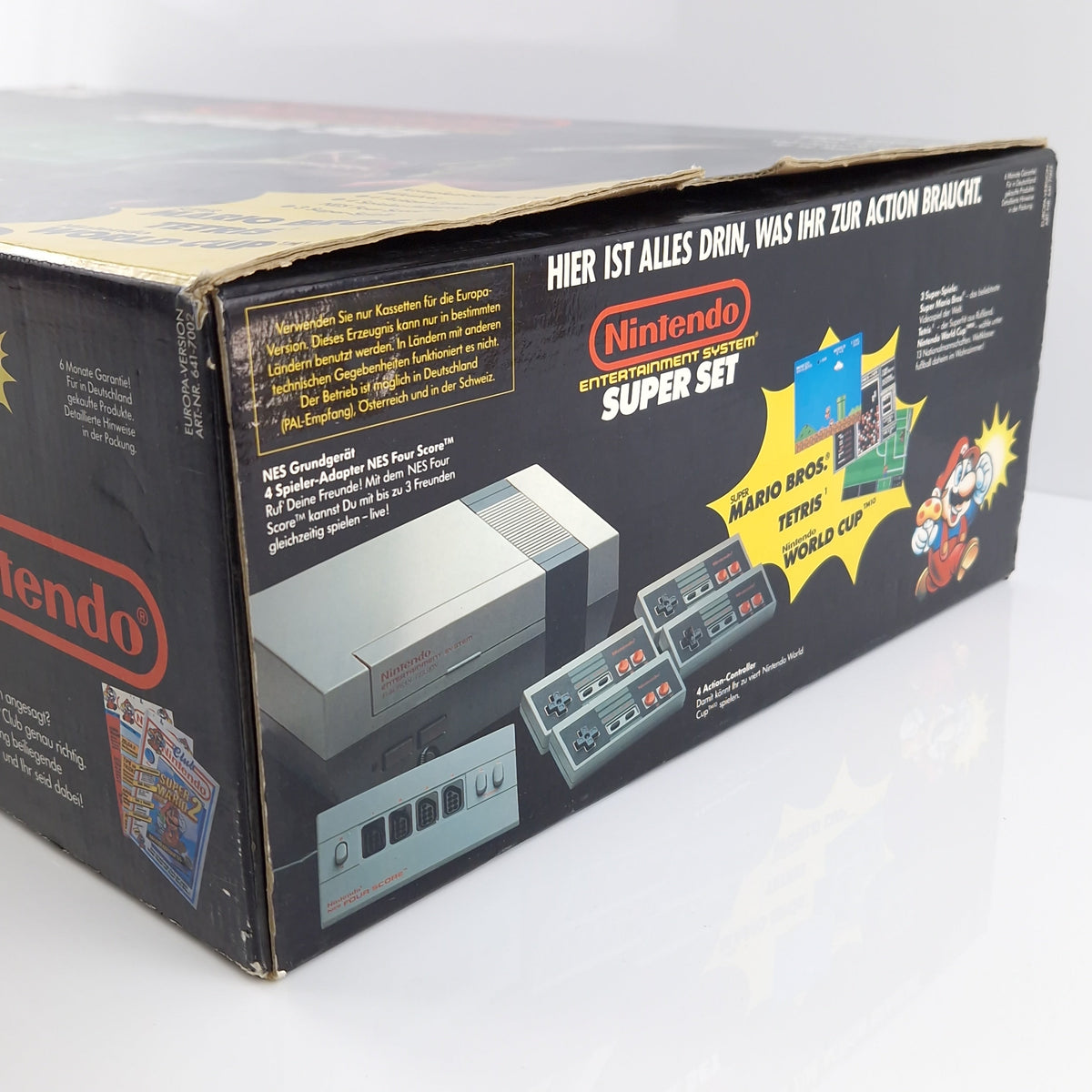 Nintendo NES Konsole Super Set 4 Player Bundle OVP PAL