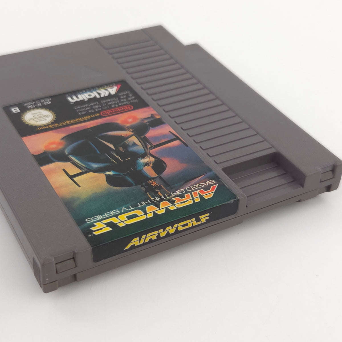 NES Spiel Airwolf Modul Schuber Acclaim PAL-B FRG