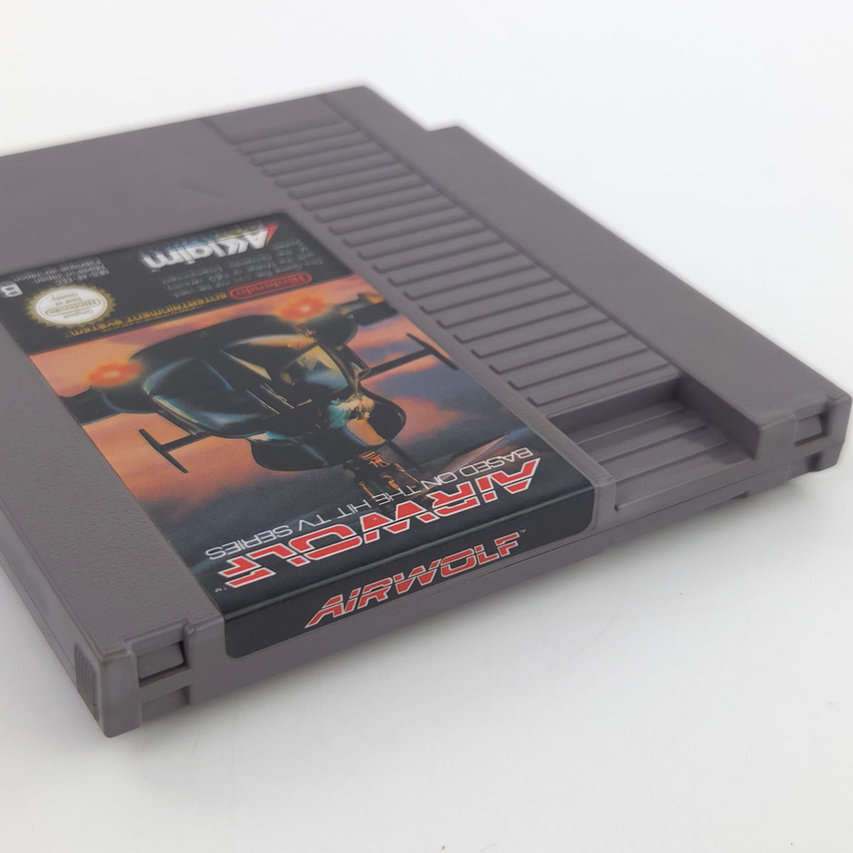 Nintendo NES Spiel Airwolf Modul Schutzhülle PAL-B EEC