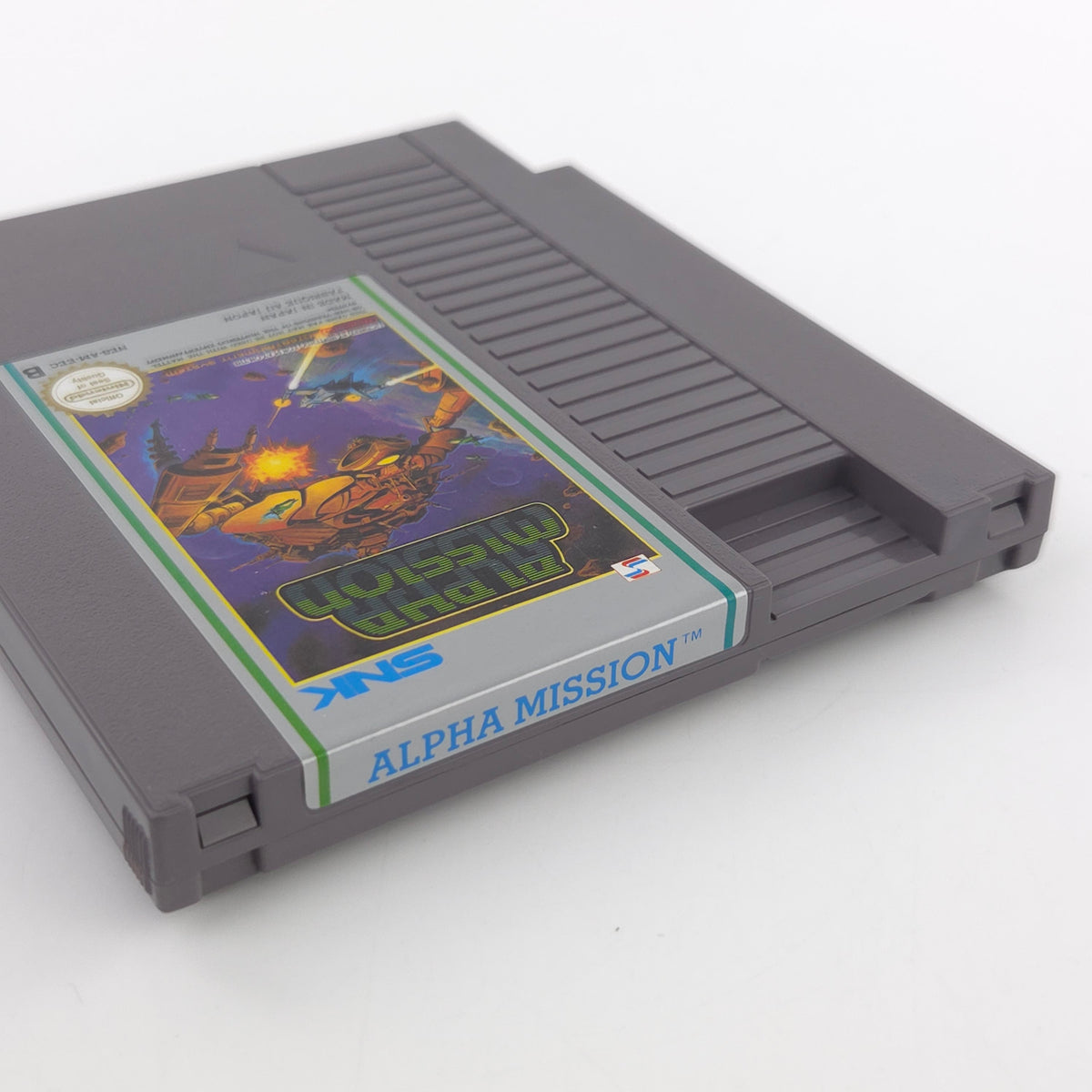 Nintendo NES Spiel Alpha Mission SNK Modul Schutzhülle