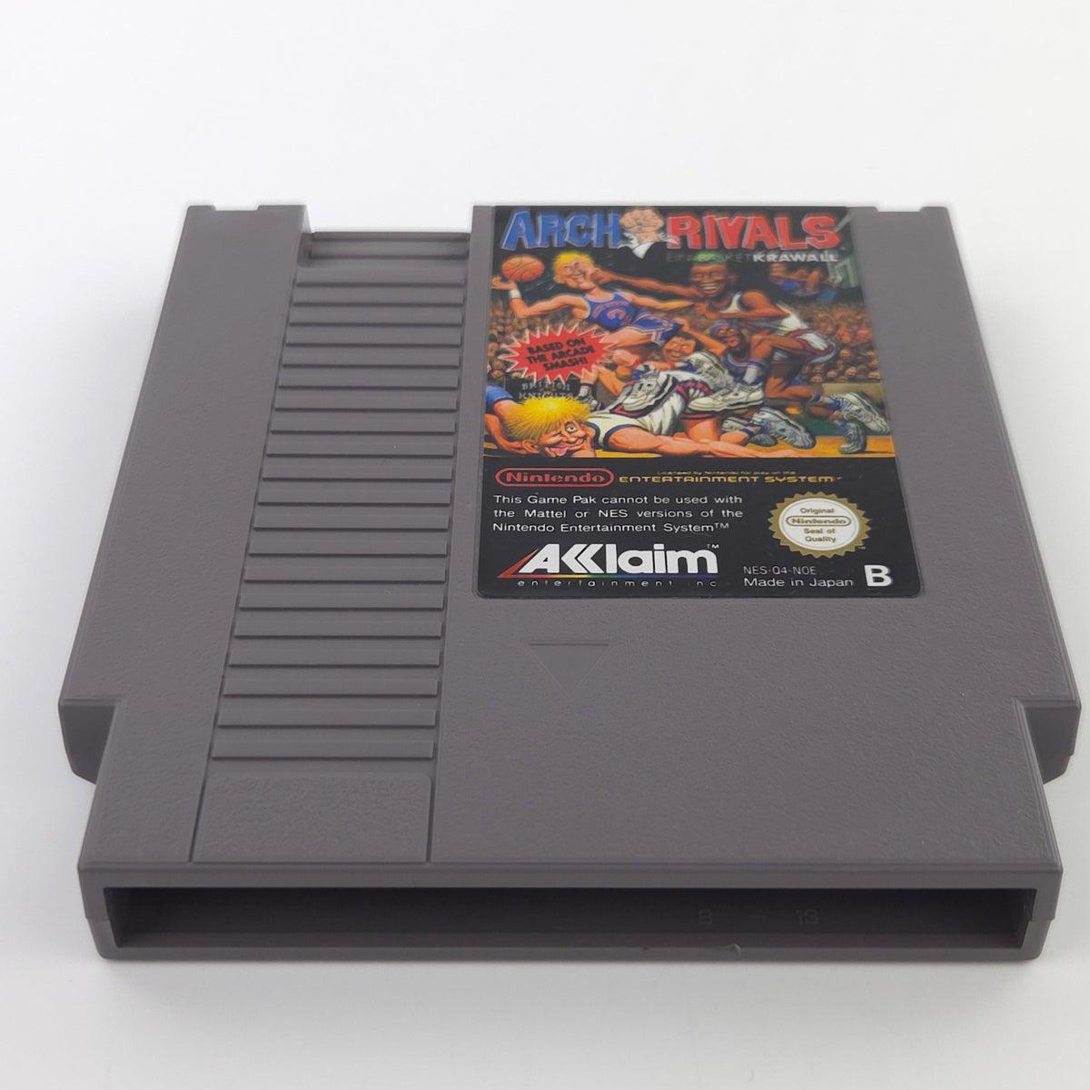 NES Spiel Arch Rivals Modul Schutzhülle PAL NOE Basketball