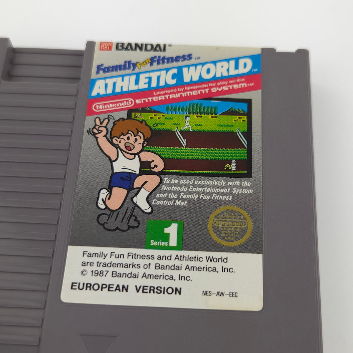 Nintendo NES Spiel Athletic World Modul Schuber PAL-B