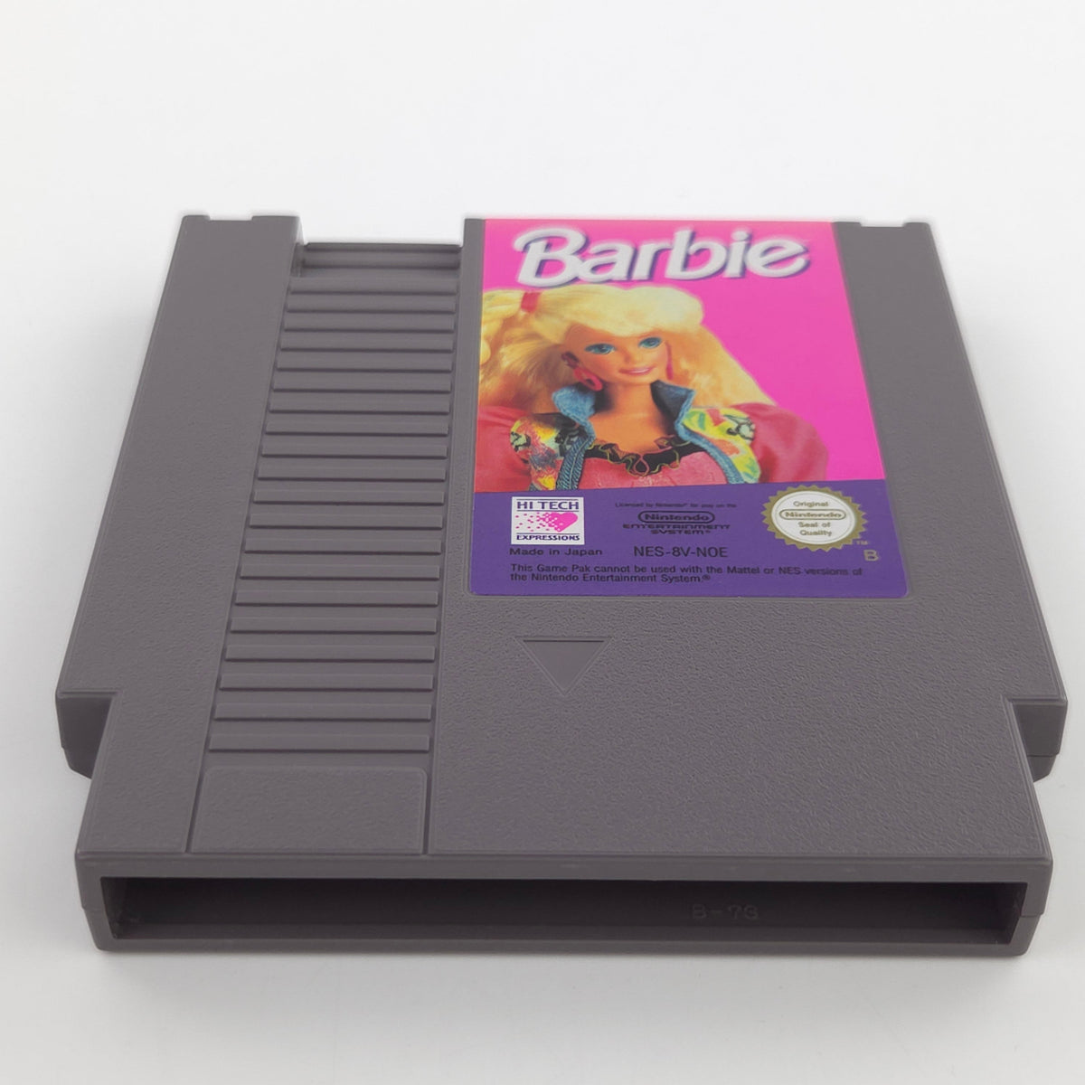 NES Spiel Barbie Modul Schutzhülle PAL B NOE