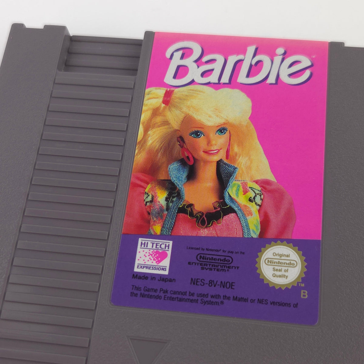 NES Spiel Barbie Modul Schutzhülle PAL B NOE