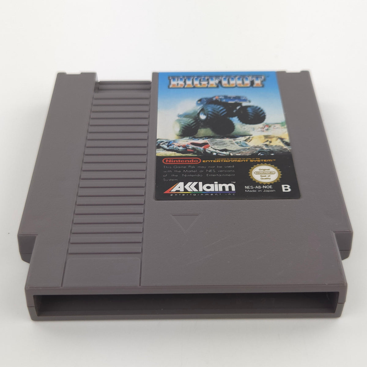NES Spiel Bigfoot Modul Schuber Acclaim PAL NOE Sehr gut