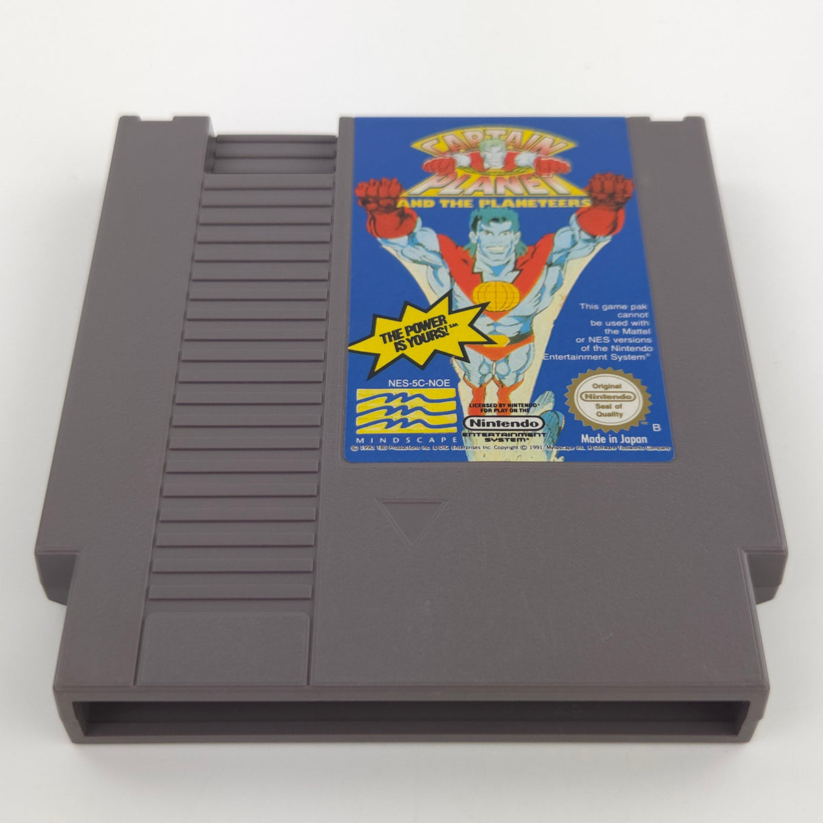 Nintendo NES Spiel Captain Planet Planeteers Modul Schuber