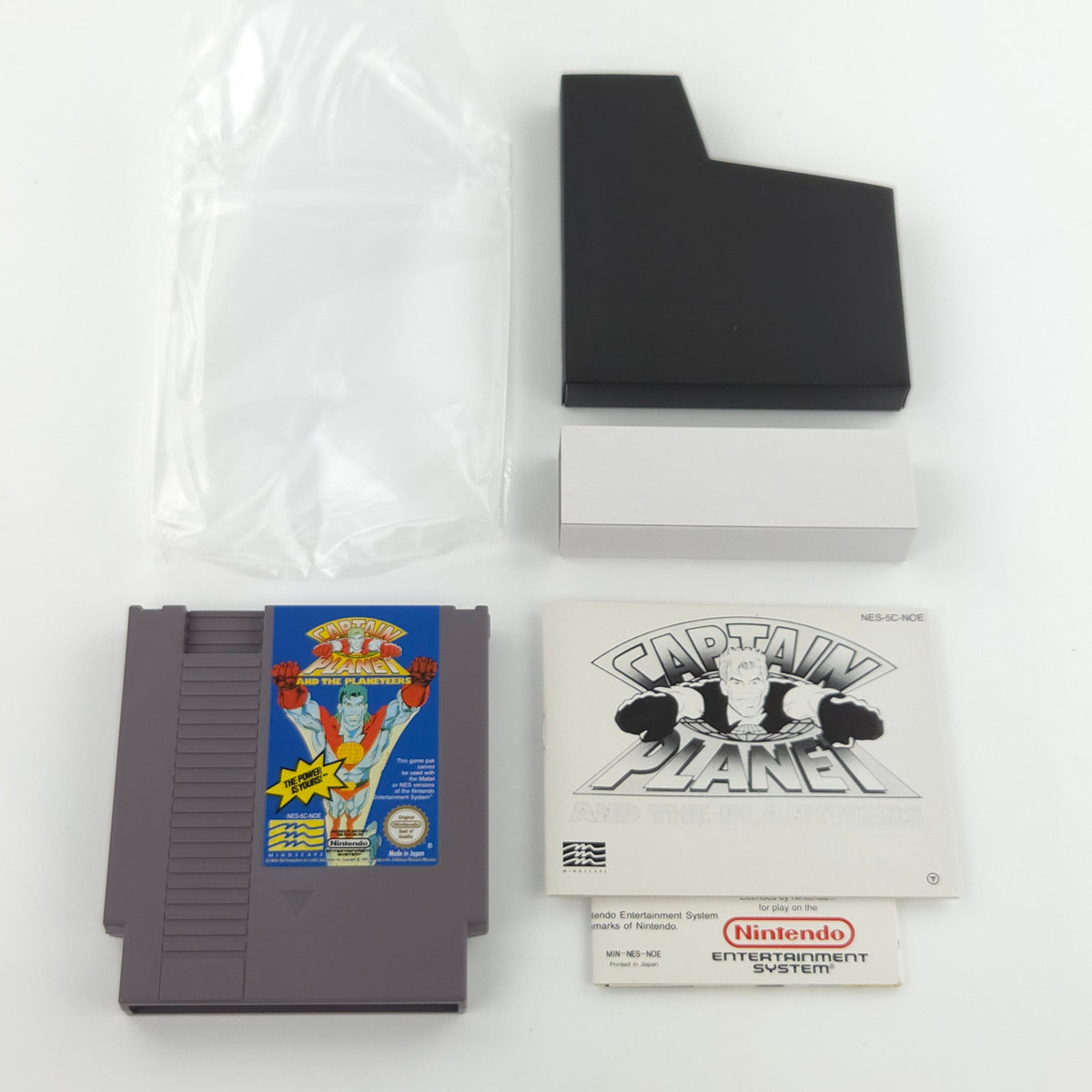NES Spiel Captain Planet nahezu neuwertig OVP CIB
