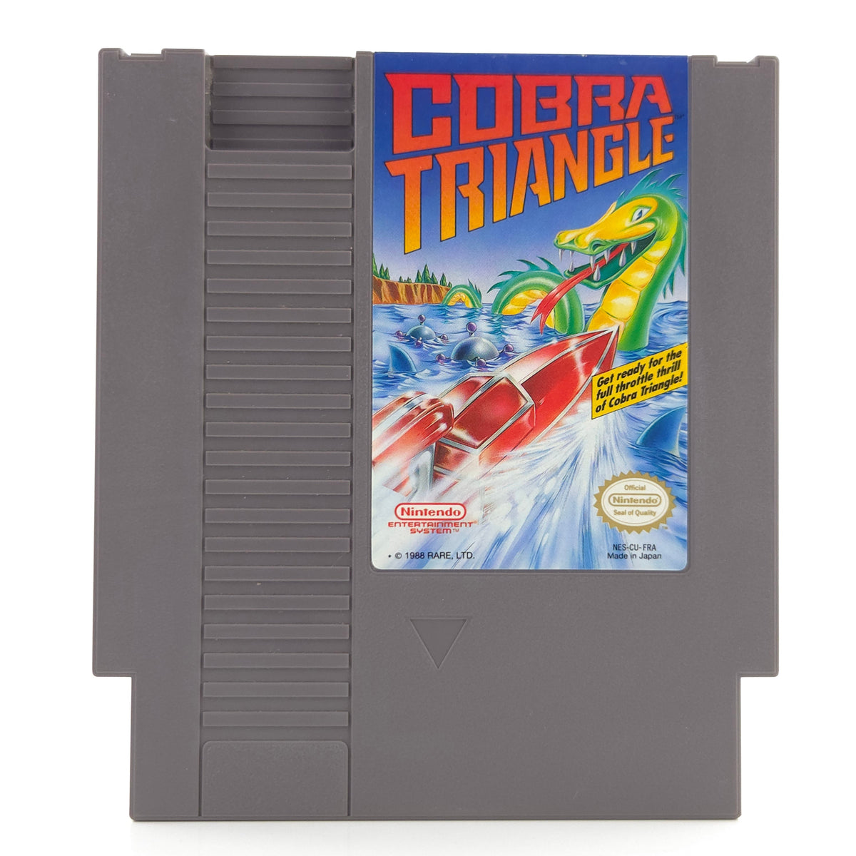 Nintendo NES Spiel Cobra Triangle Modul Schutzhülle FRA