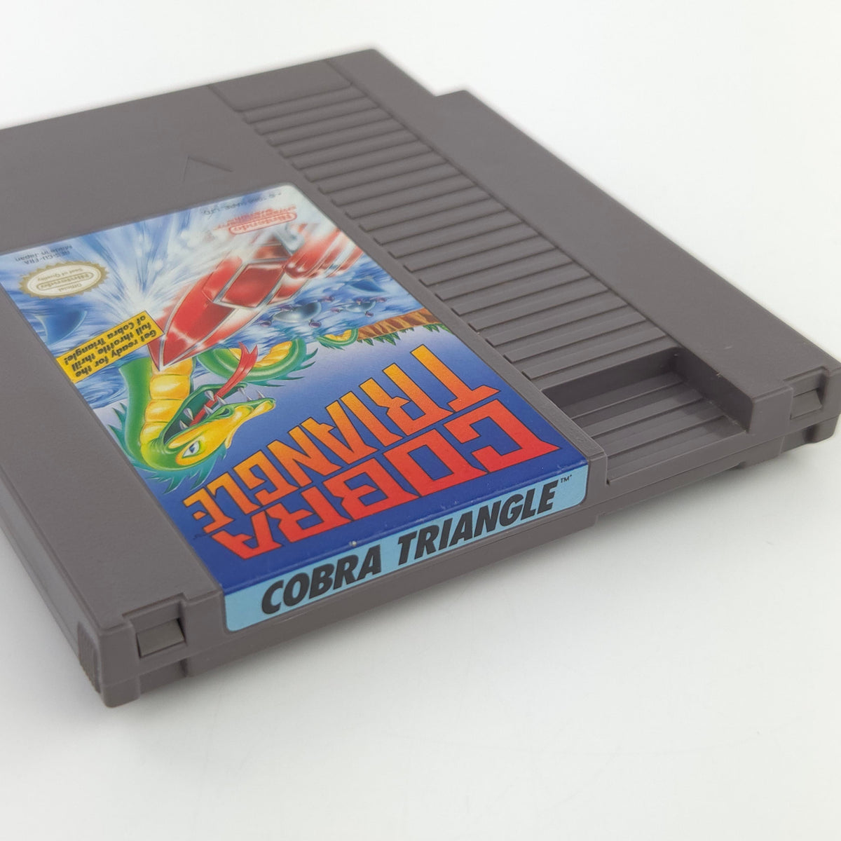Nintendo NES Spiel Cobra Triangle Modul Schutzhülle FRA