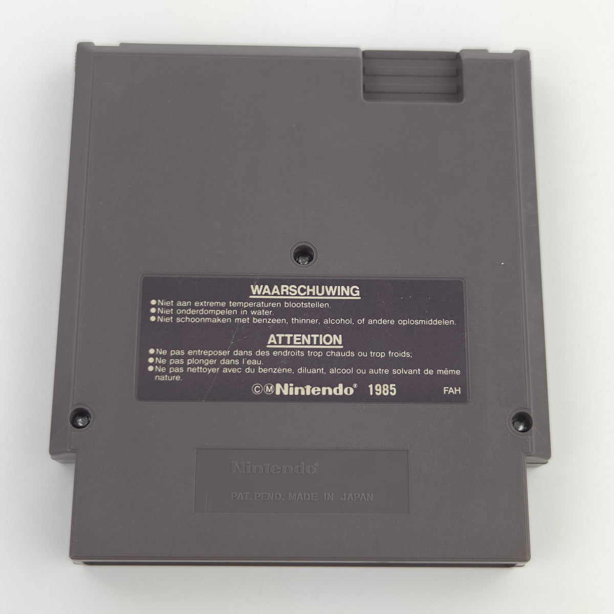 Nintendo NES Spiel Cobra Triangle Modul Schutzhülle FRA