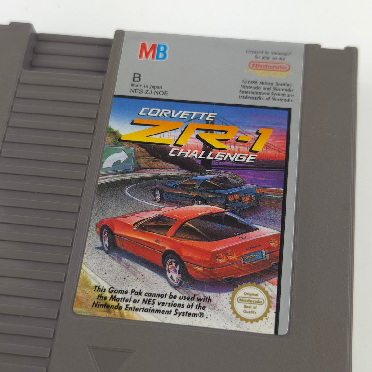 NES Spiel Corvette ZR-1 Challenge Modul Schutzhülle NOE
