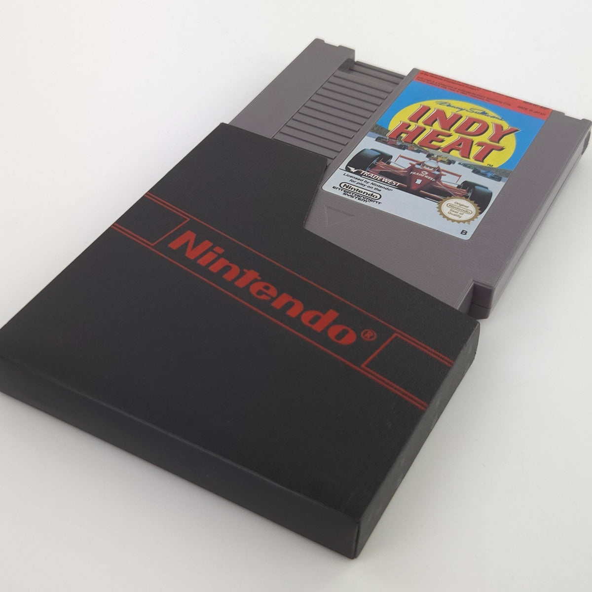 NES Spiel Danny Sullivans Indy Heat Modul Tradewest ESP